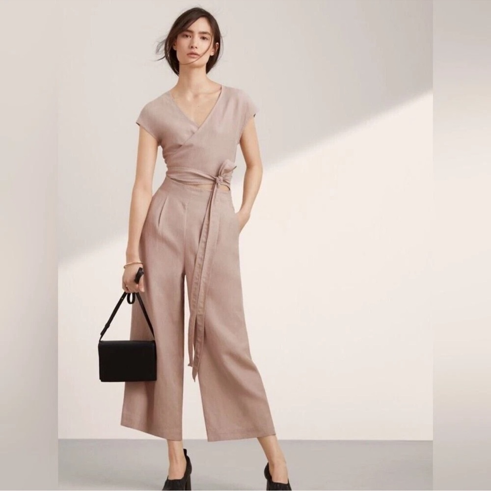 ARITZIA WILFRED BRAX LINEN JUMPSUIT SMALL - Picture 2 of 8